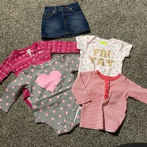 Baby Girl 5 Piece Outfit Mix